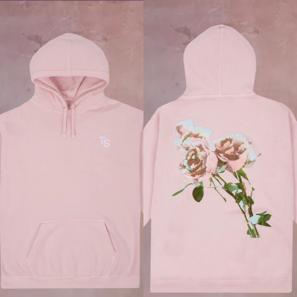 Taylor Swift Valentine’s Pink Glitter Hoodie - 2XL - NWT